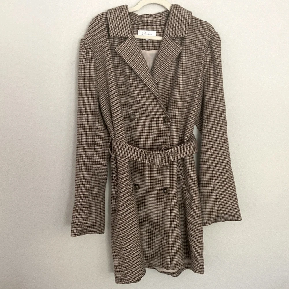 L’Academie Claire Coat Double Breasted Town and Country Jacket XL - Picture 2 of 10